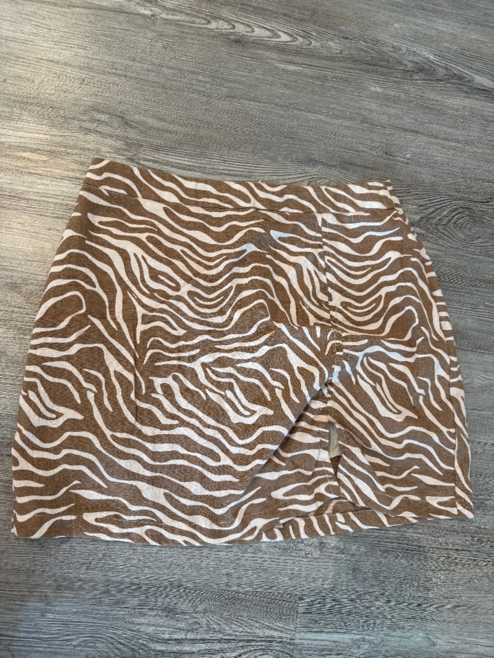Zebra print miniskirt